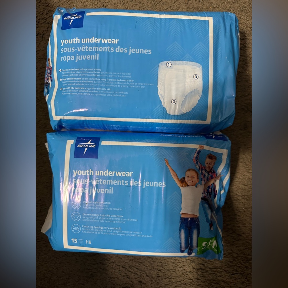 Medline Youth Protective Underwear case(60qty)